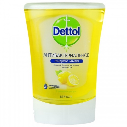 Жидкое мыло Dettol Антибактериальное с ароматом цитруса, запасной блок для диспенсера, 250 мл