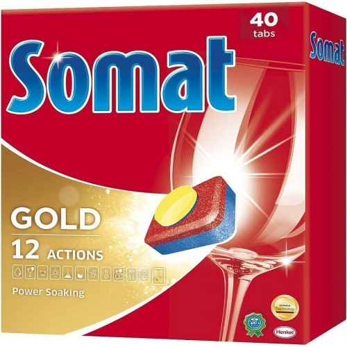 Таблетки Somat Gold для посудомоечной машины, 40 шт