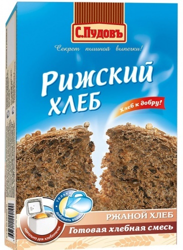 Смесь мучная рижский хлеб С.ПУДОВЪ, 500г