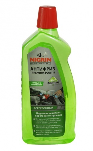 Антифриз Nigrin Premium Plus 11, G11, зеленый, 1000мл