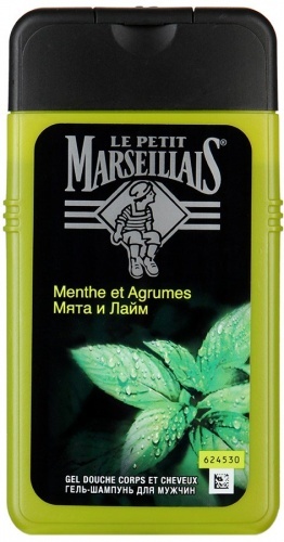 Гель-шампунь Le Petit Marseillais для мужчин "Мята и лайм", 250 мл