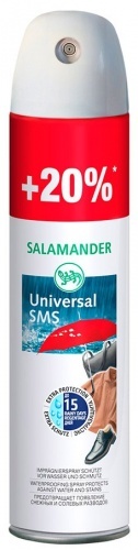 Пропитка Salamander водоотталкивающая Universal SMS для гладкой кожи, замши и текстиля, 300 мл