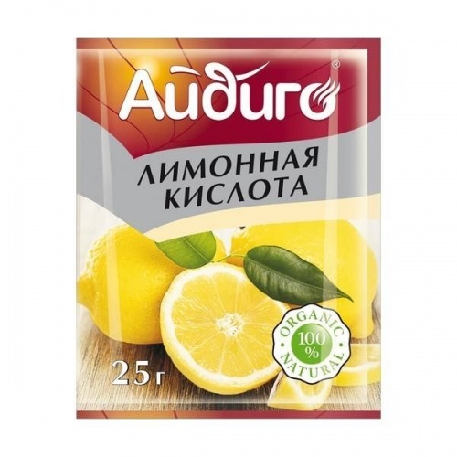 Кислота лимонная Айдиго, 25г, в упаковке 2шт