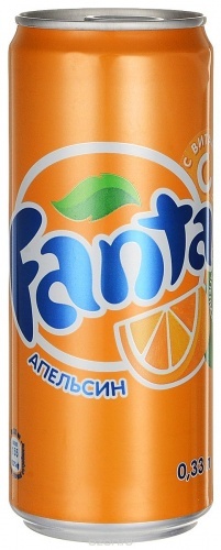 Напиток Fanta апельсин сильногазированный 330мл в упаковке 24шт