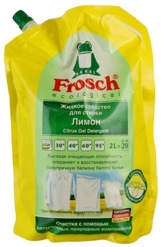Средство для стирки Frosch Лимон жидкое, 2 л