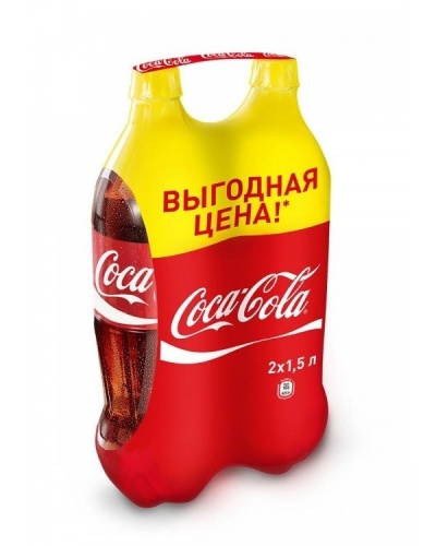 Напиток Coca-Cola сильногазированный 2х1,5л