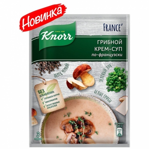 Крем-суп Knorr по-французски грибной 49г