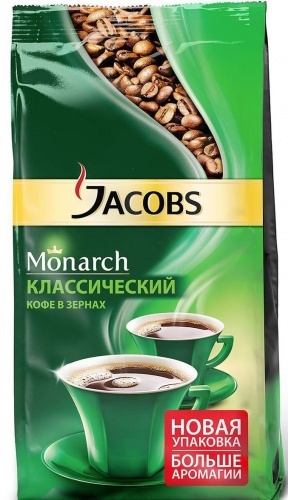 Кофе Jacobs Monarch в зернах классический 430г