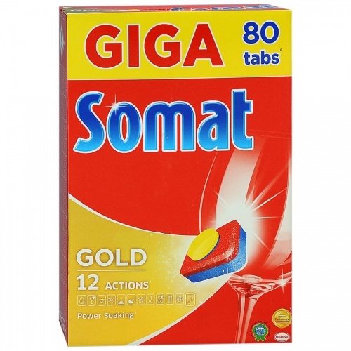 Таблетки Somat Gold для посудомоечной машины, 80шт