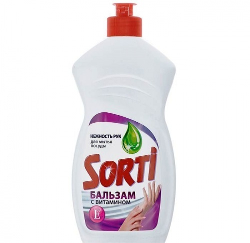 Жидкость для мытья посуды Sorti с витамином Е, 500мл