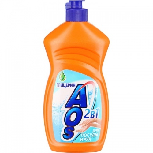 Жидкость для мытья посуды AOS глицерин 500мл