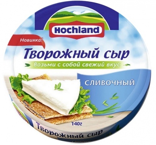 Сыр Hochland творожный сливочный 60%, 140г
