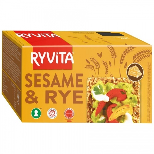 Хлебцы Ryvita из цельного зерна c кунжутом "Sesame", 250г