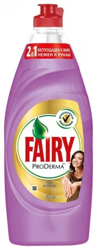 Средство Fairy ProDerma для мытья посуды Шёлк и Орхидея, 650 мл