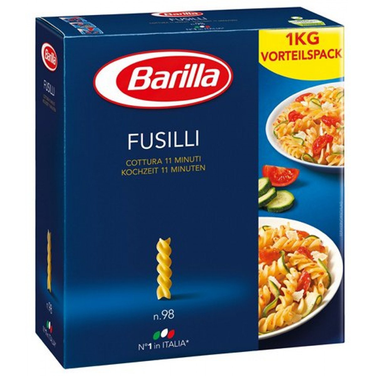 Макароны Barilla Fusilli №98, 1000г – купить в Екатеринбурге с доставкой.  Цена 134 ₽ в интернет-магазине МегаМаркет