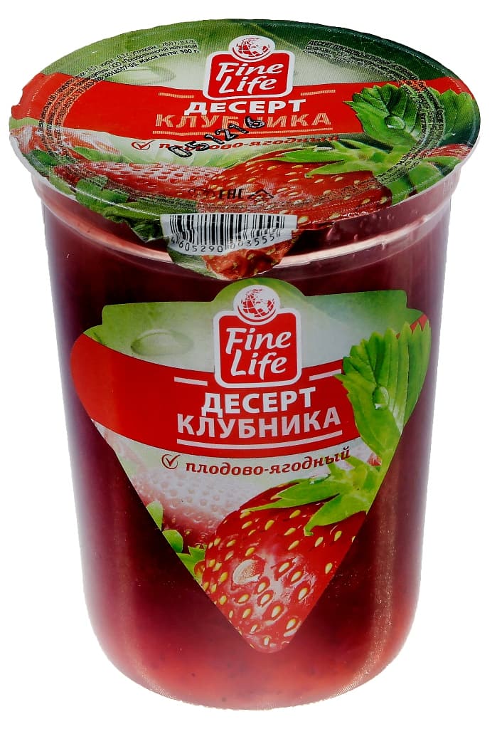 Fine life десерт клубника