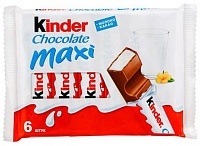 Шоколад Kinder maxi молочный, 84г