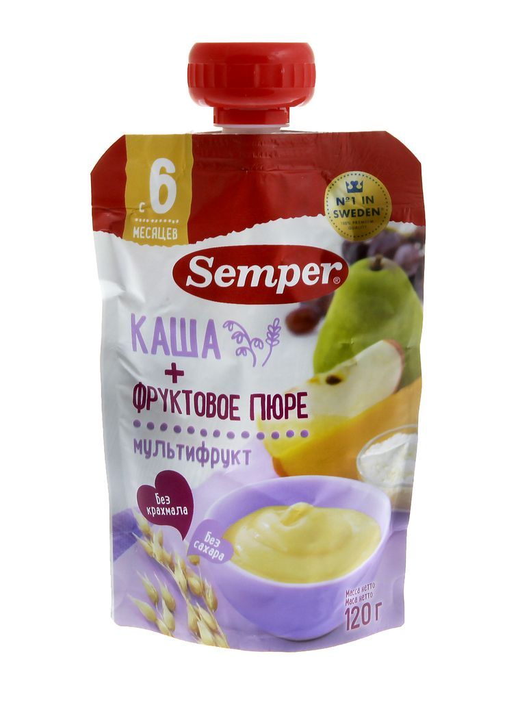 Пюре semper. Семпер пюре в пауче. Семпер каша пауч. Каша + фруктовое пюре Semper. Semper детское питание каша.