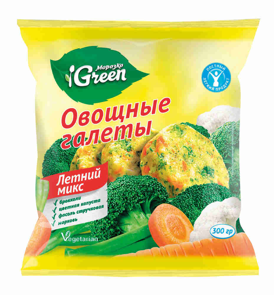 Овощные галеты Морозко Green Летний микс 300г – купить в Екатеринбурге с  доставкой. Цена 0 ₽ в интернет-магазине МегаМаркет