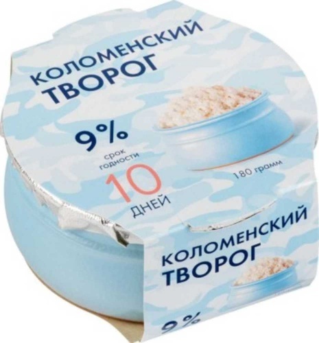 Творог Коломенский 9% 180г