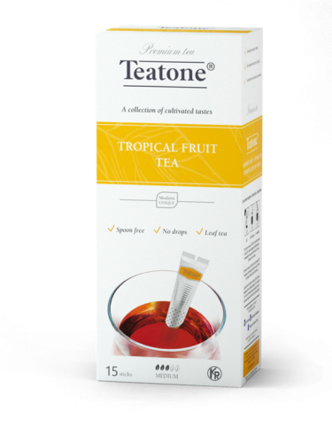 Чай Teatone черный тропические фрукты 15х1,8г