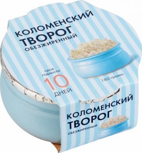 Творог Коломенское 0% 180г