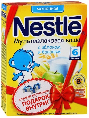 Nestle каша молочная овсяная с яблоком 250 г